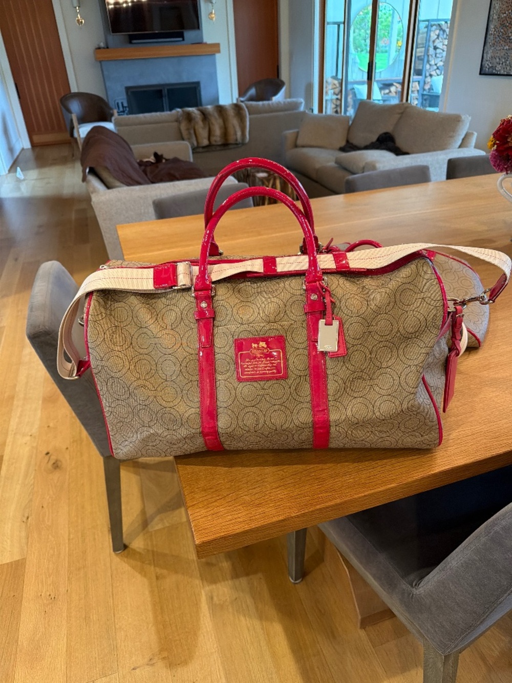 Vintage Coach duffle bag (2)